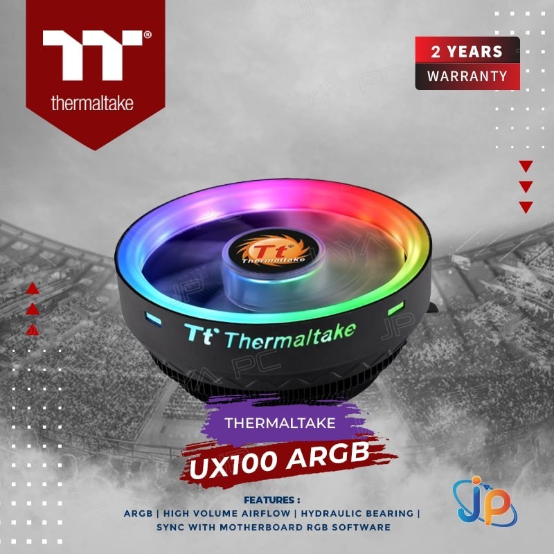 Thermaltake UX100 ARGB CPU Cooler Fan - Intel & AMD Socket | Shopee ...