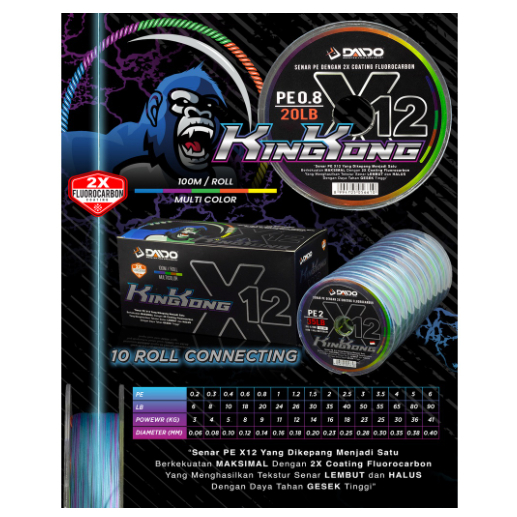 Daido KING KONG KING KONG KING KONG KONG X12 | Shopee Malaysia