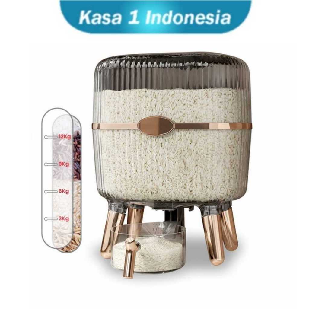 12kg Rice Holder FREE Cup/12KG Rice Dispenser | Shopee Malaysia