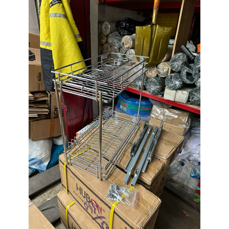 Best Selling!! Slow Motion 2-story Kitchen Dish Rack/Bottom Cabinet ...