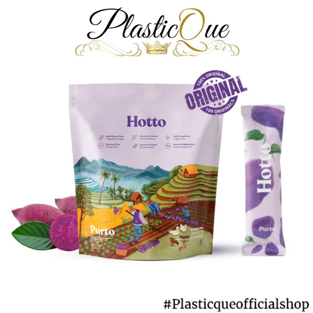 Hotto PURTO MULTIGRAIN WITH PURPLE POTATO 1 POUCH 16 Sachets Health ...