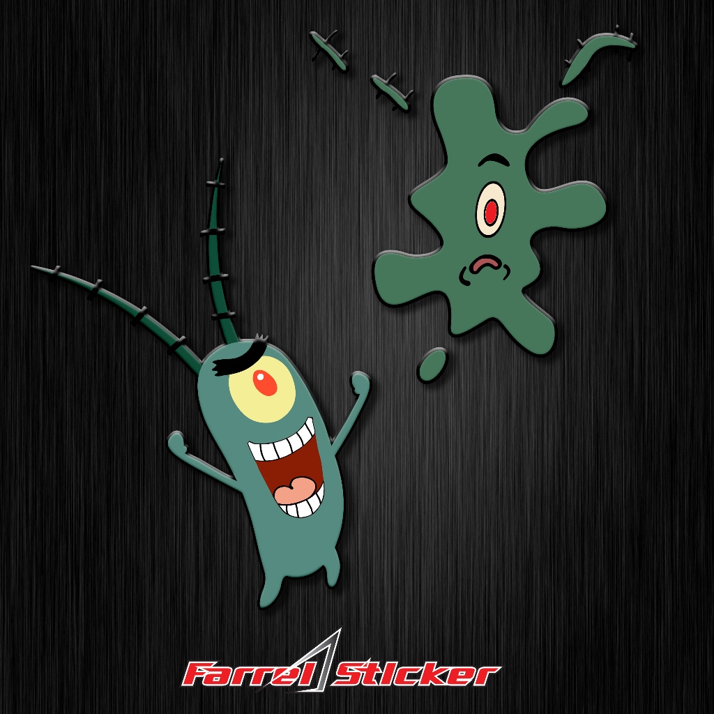 Plankton sticker Plankton sticker with cute spots uv dtf | Shopee Malaysia