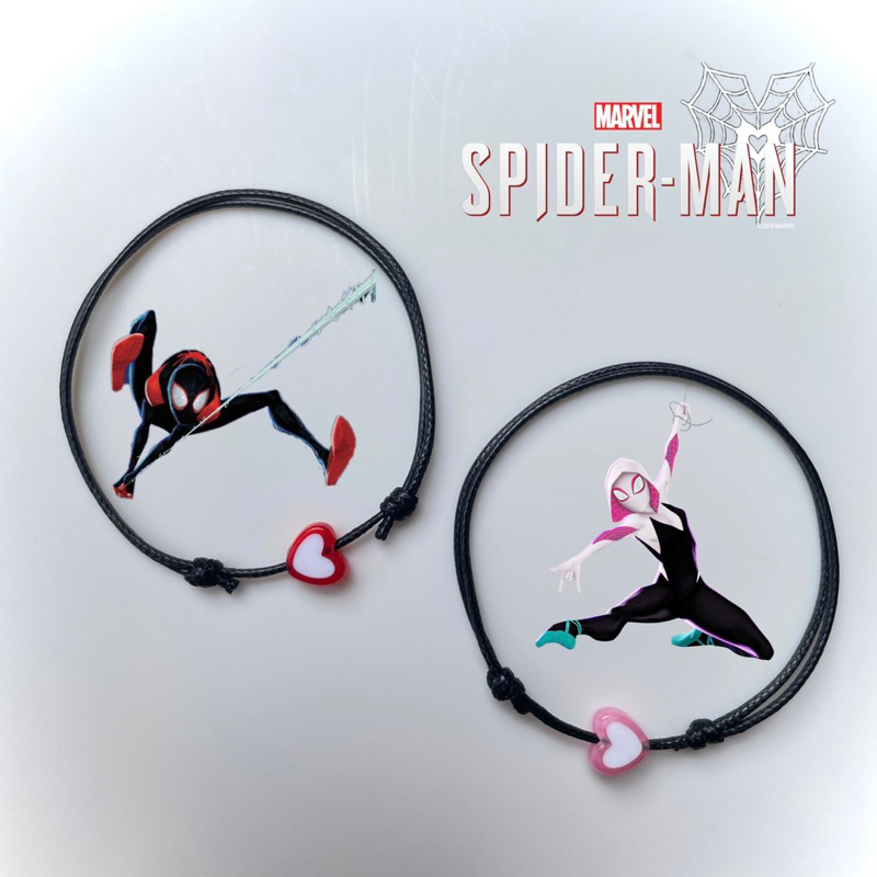 Spiderman MILES & GWEN STITCH LOVE COUPLE Bracelet | Shopee Malaysia