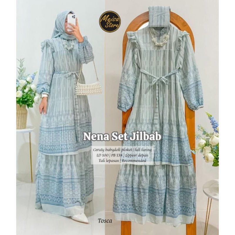 Gamis)) Buttonscarves DRESS AMITA SET 1 2 3 4HIJAB Tille SHINTIA SET 12 ...