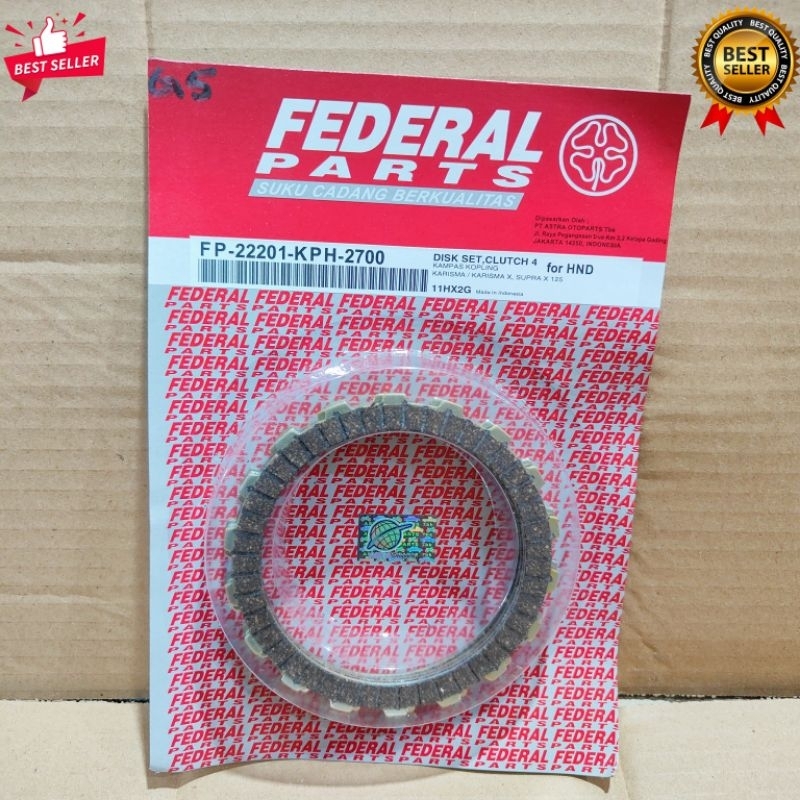 Honda Karisma Supra X 125 Federal Clutch Plate Plate Original Original