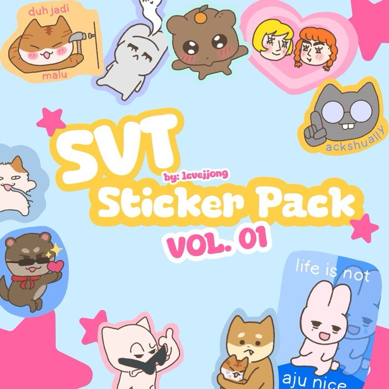17 sticker collection vol. 01 | Die cut kpop stickers | Shopee Malaysia