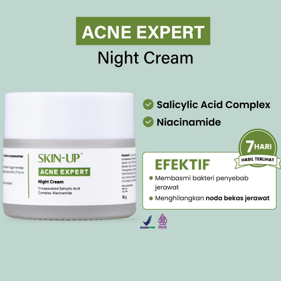 Skin-up ACNE EXPERT Night Cream 10 gr | Shopee Malaysia