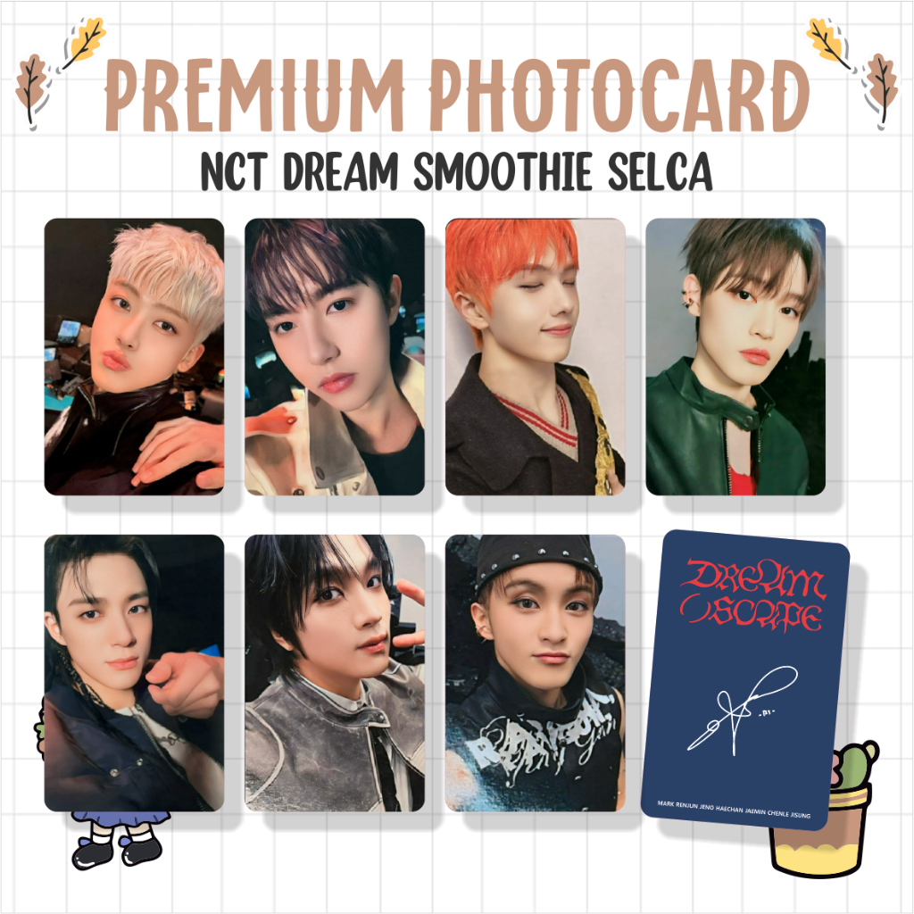 Nct DREAM PILOT PREMIUM PC PHOTOCARD, DREAMZINE And SMOOTHIE SELCA ...