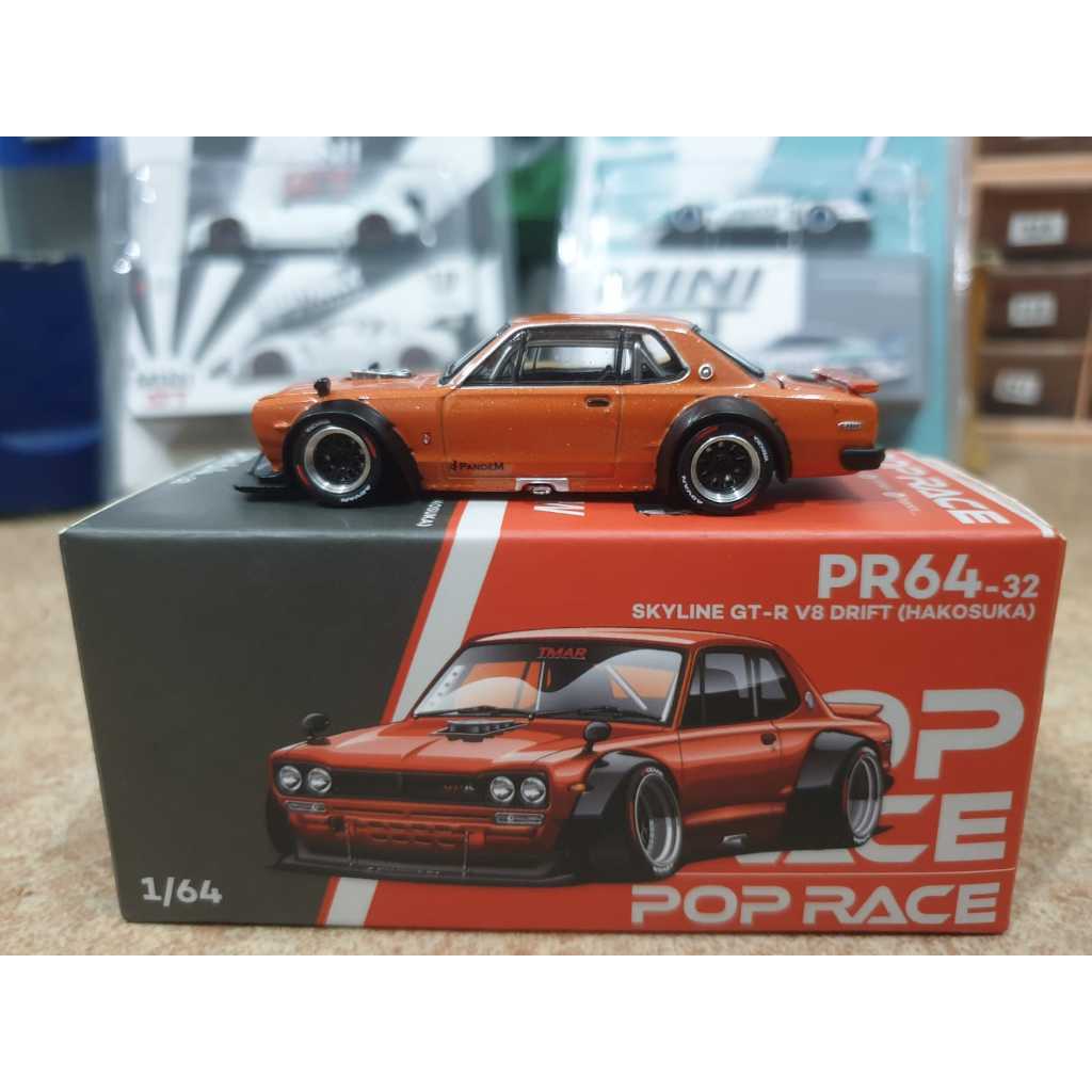 Pop Race Skyline GT-R V8 Drift Hakosuka Orange | Shopee Malaysia