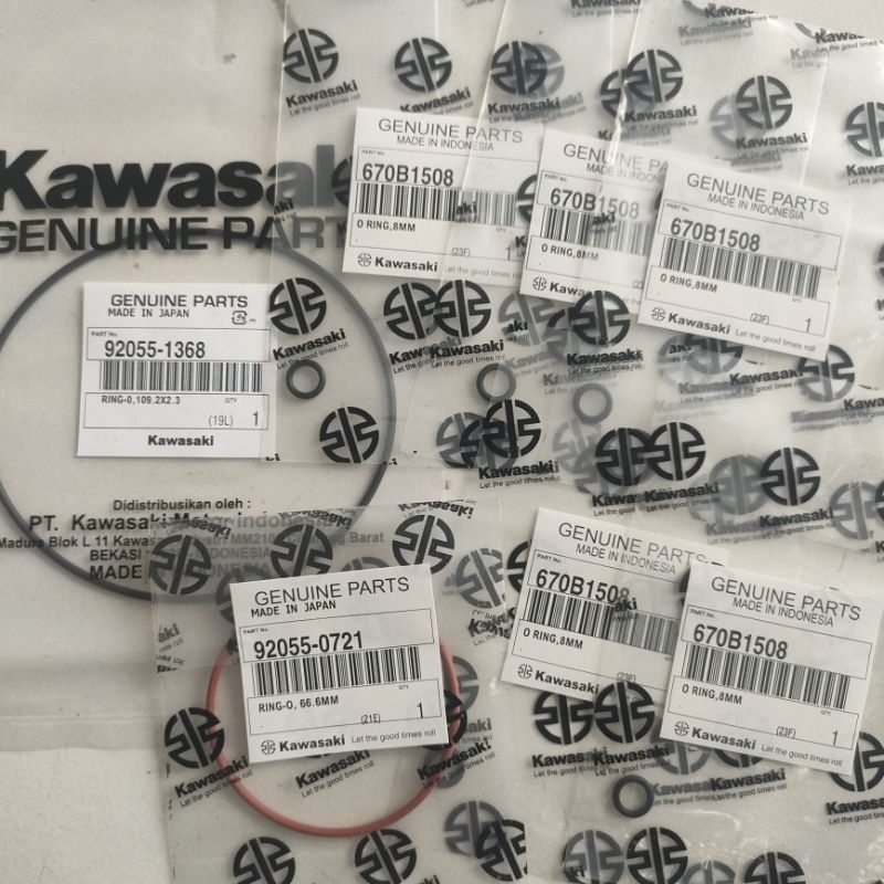 Seal oring Block head kop deksel Ninja 150 R RR SS 2 Stroke original ...