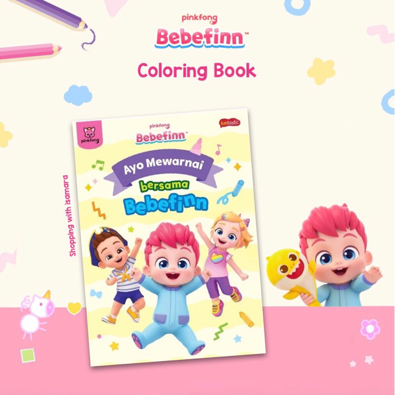 Pinkfong Bebefinn Coloring Book/Bebefinn Coloring Book | Shopee Malaysia