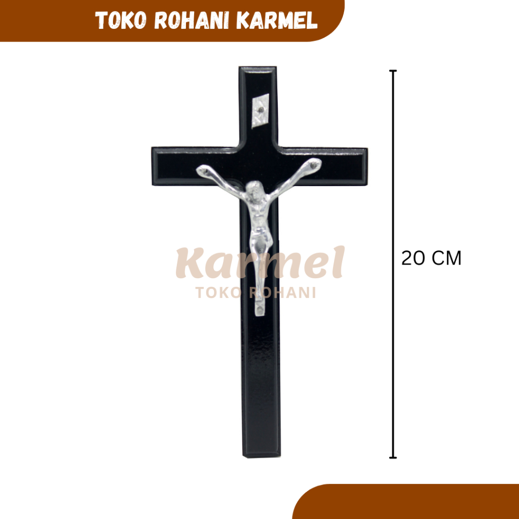 KAYU Catholic HANGING CROSS 15-20CM (SILVER) / CATHOLIC WALL CROSS ...