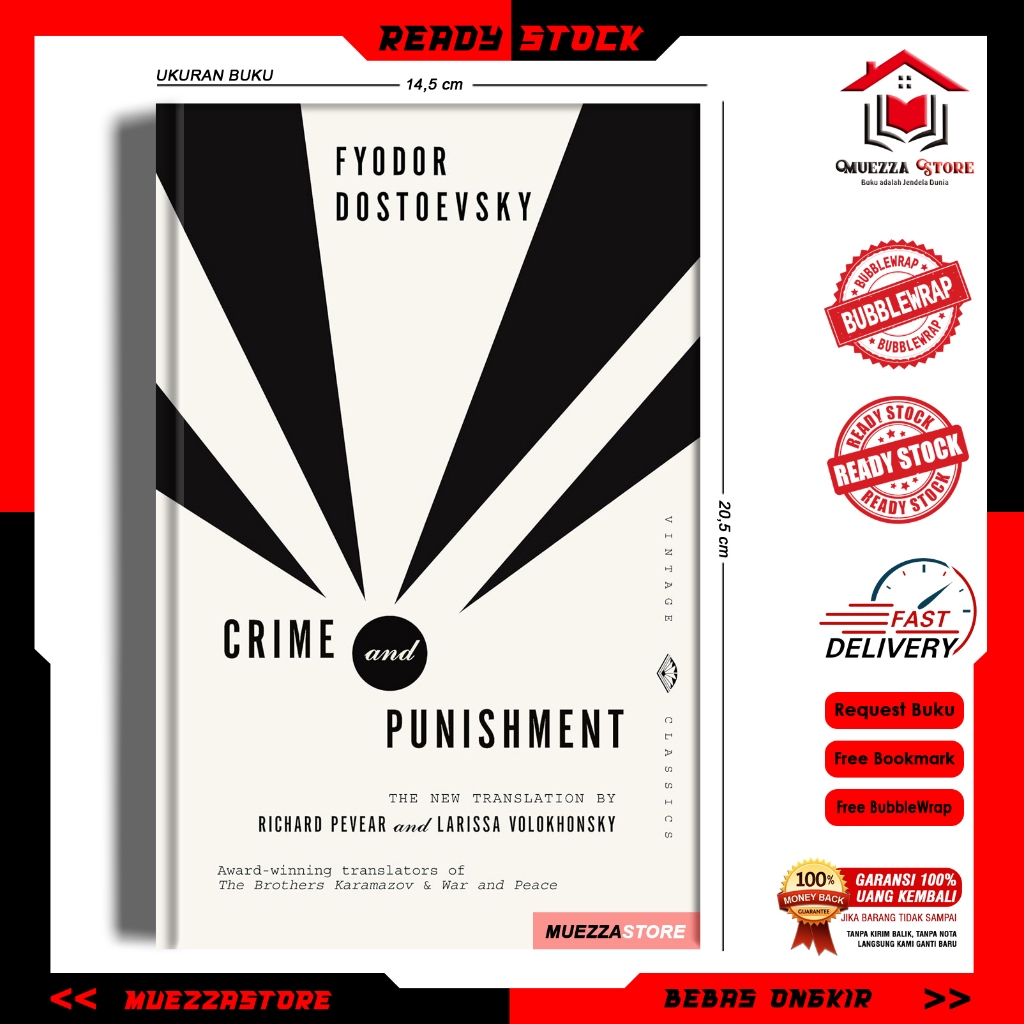 Crime and Punishment (Vintage Classics) by Fyodor Dostoevsky | Shopee ...