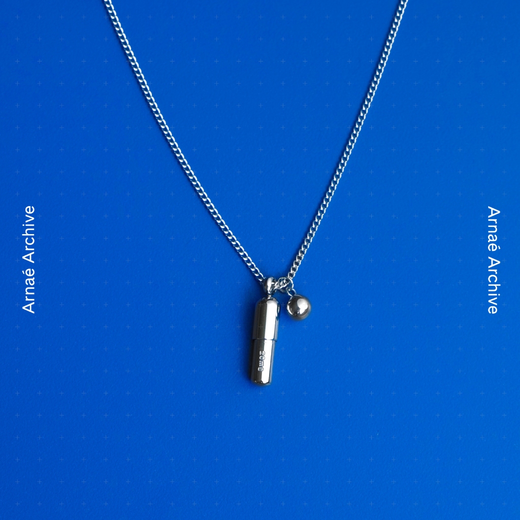 Arnaé Archive 田 Capsule 20mg Pill Necklace 田 Unisex Stainless Steel ...