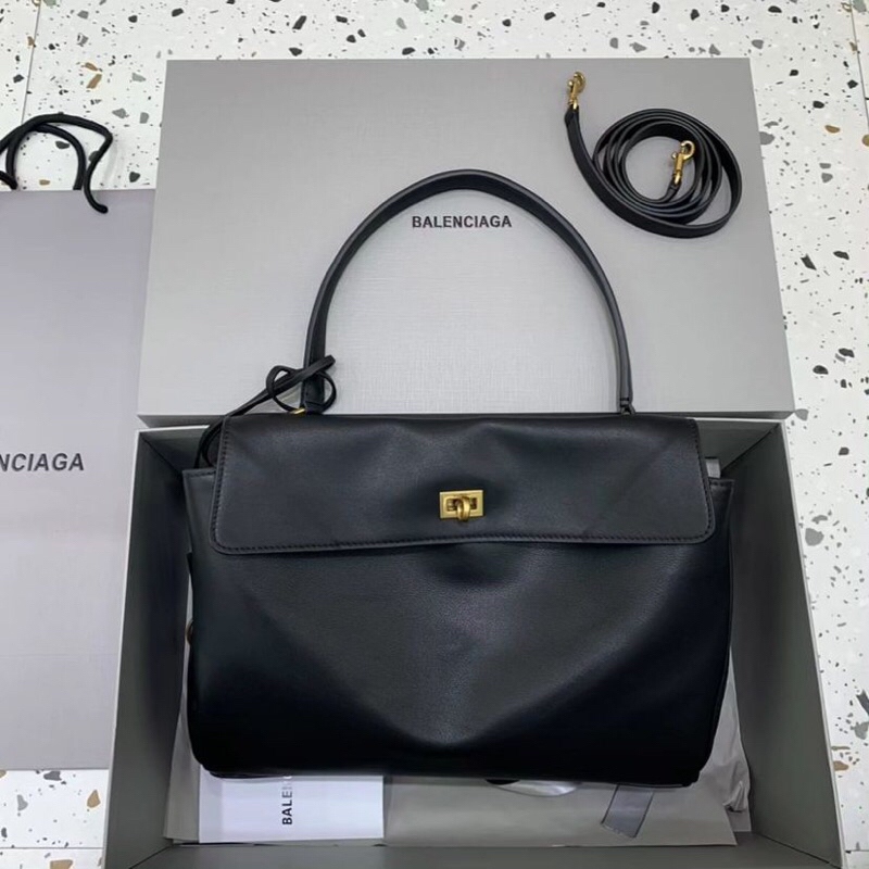 Balenciaga Rodeo Bag Black Original Leather 35cm | Shopee Malaysia