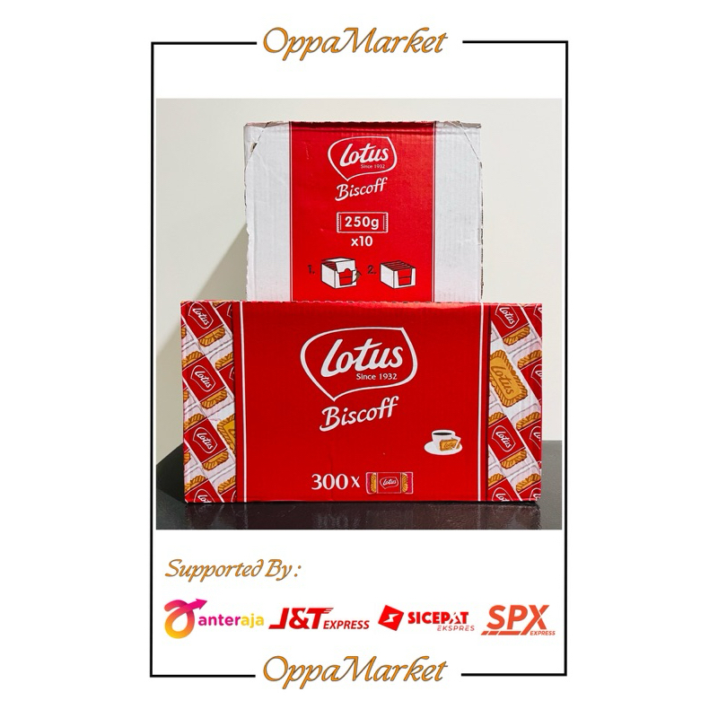 Lotus BISCOFF Biscuit 1 Box Contains 10 Packs 250GR/1 Box Contains 6 ...