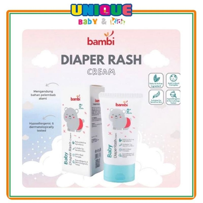 Bambi Baby Diaper Rash Cream 50ml Cream For Baby Rash Skin | Shopee ...