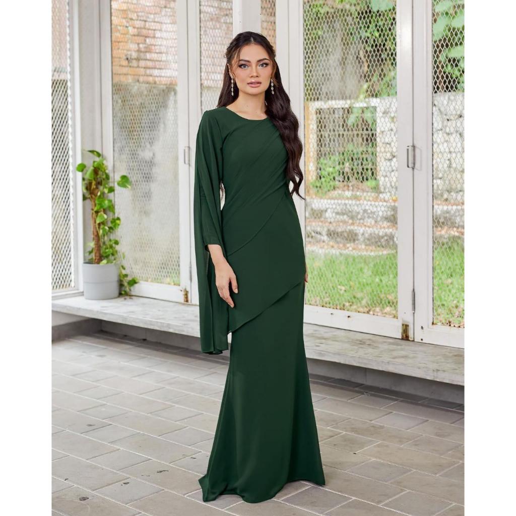 NEW COLLECTION KALILA DRESS MERMAID CERUTY BABYDOLL MATERIAL FULL FURING DRESS  MALAYSIAN MODEL BRIDESMAID DRESS | Shopee Malaysia