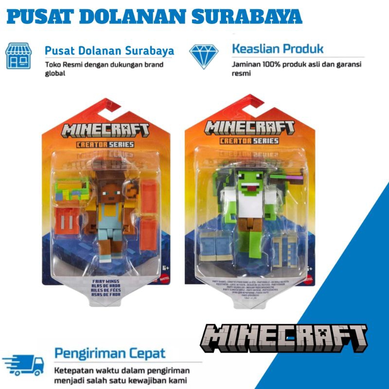 Minecraft Creator Series – Action Figure Spooky Wings 8,3 Cm – Con 5 Accessori Intercambiabili – Giocattolo Collezionabile 6+ Anni