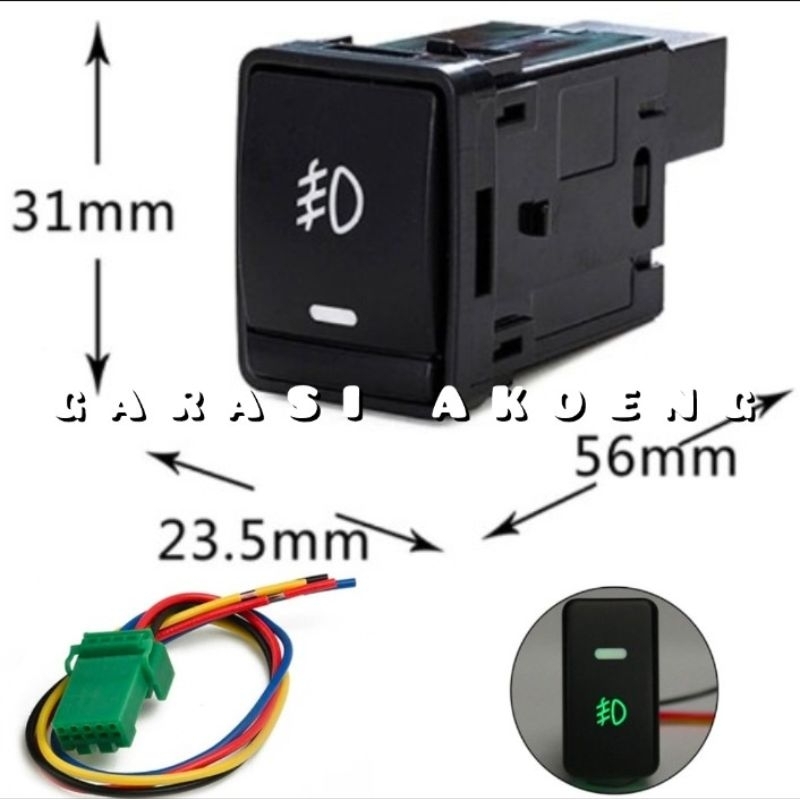 TOMBOL Foglamp Switch Fog Light Button Switch Nissan Navara NP300