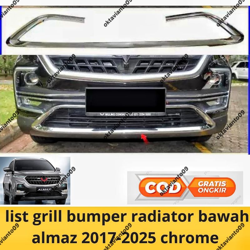 List Of Lower radiator grill wuling almaz 2017 2019 2021 2022 2025 ...