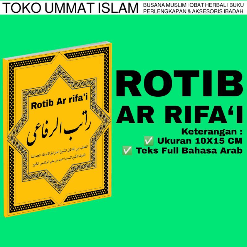 Book / Kitab Ratib Arrifaiyah by Shaykh Ahmad bin Ali Arrifa'i size ...