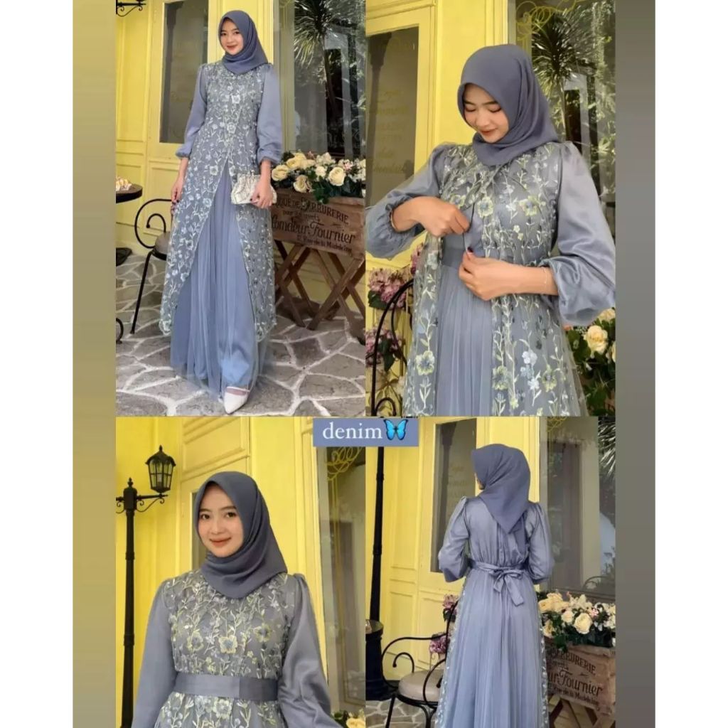 Garden party dress muslimah best sale