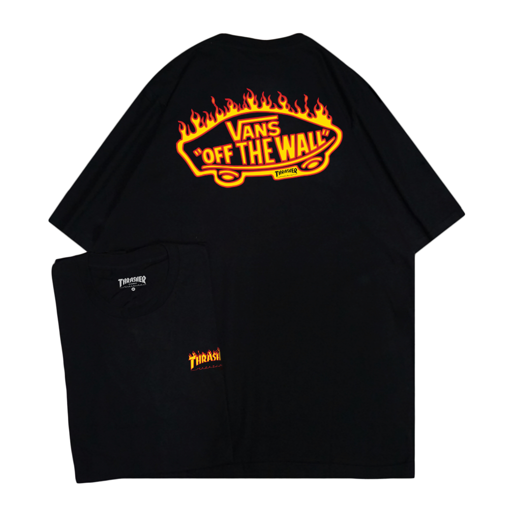 Thrasher MEGAZINE X VANS OFF THE WALL T SHIRT Shopee Malaysia