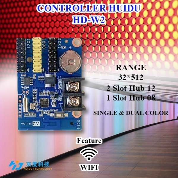 Controller Huidu HD-W2 Wifi Running Text P10 Single Color | Shopee Malaysia