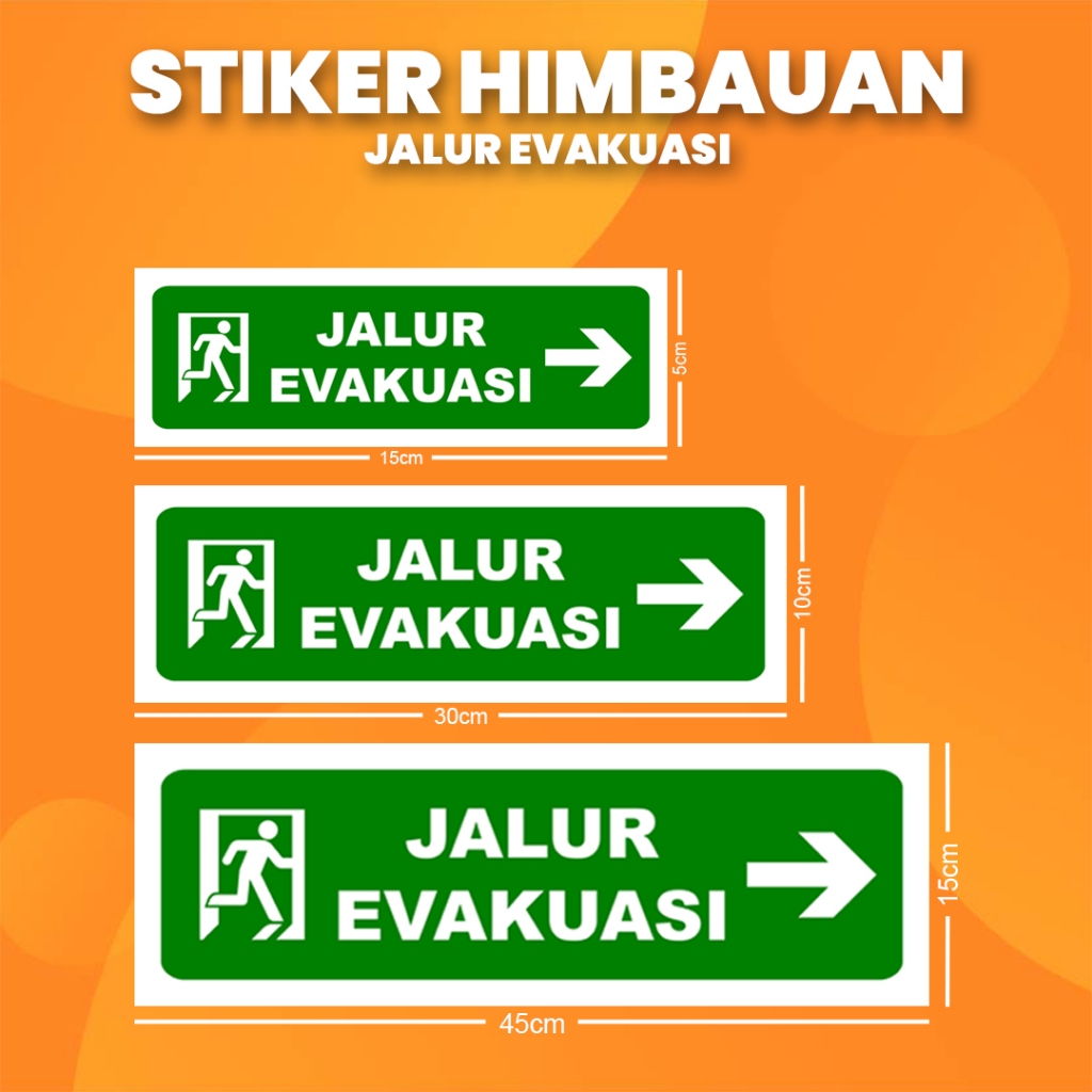 K3 Evacuation Sticker 