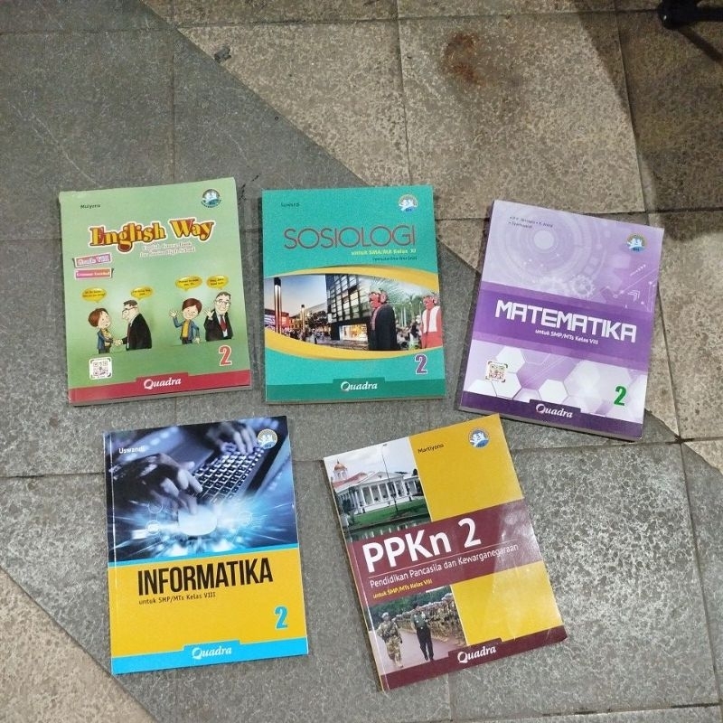 Mathematics, pkn, Informatics, English, Sociology books for SMP Mts ...