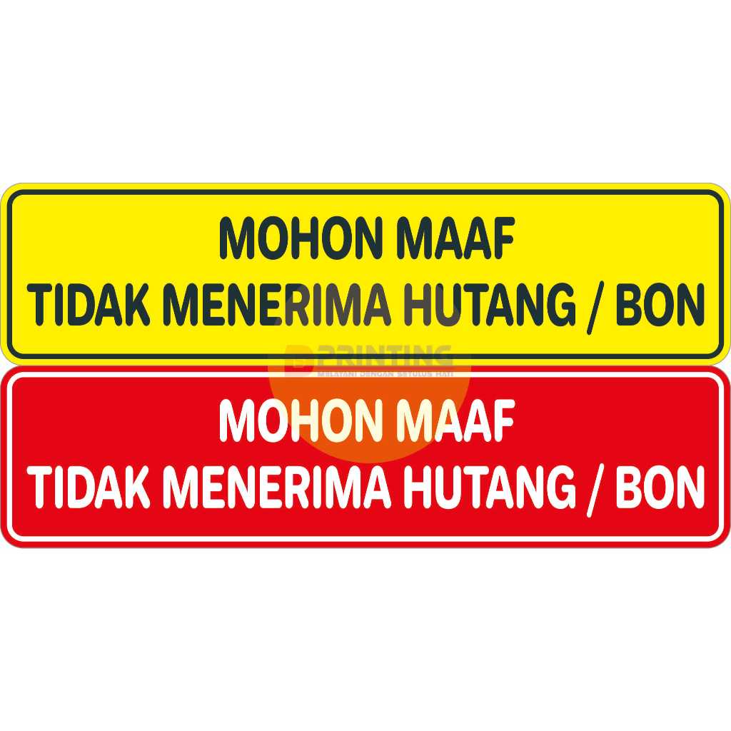 Sticker PLEASE SORRY PROHIBITED BON OR FOREST (SOLD PER PC) | Shopee ...