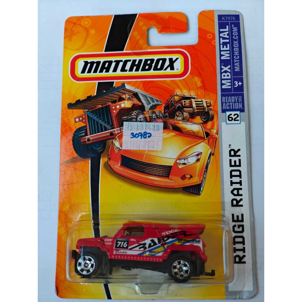Matchbox - Ridge Raider Red MBX Metal | Shopee Malaysia