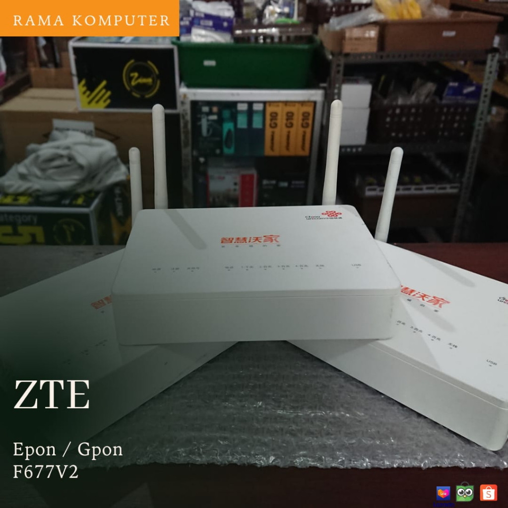 Zte F V Epon Gpon Unit Only Without Adapter Second Shopee Malaysia