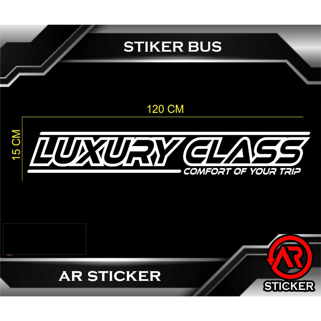 Sticker LUXURY CLASS Tourism BUS | Shopee Malaysia