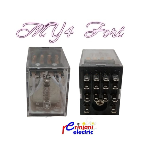 Relay FORT MY4, MY4-N Voltage 24VDC/ 220V AC | Shopee Malaysia