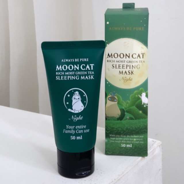 Always Be Pure Moon Cat Sleeping Mask (preloved) Shopee Malaysia