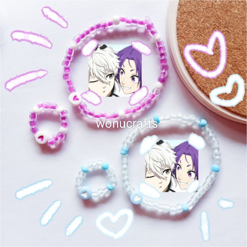 Nagiireo nagi & reo bracelet + blue lock ring | Shopee Malaysia