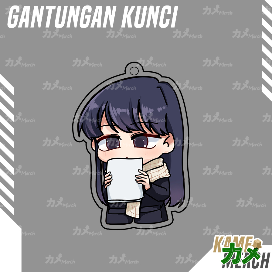 Keychain / key / Ganci Anime Komi-san Holding Book | Shopee Malaysia