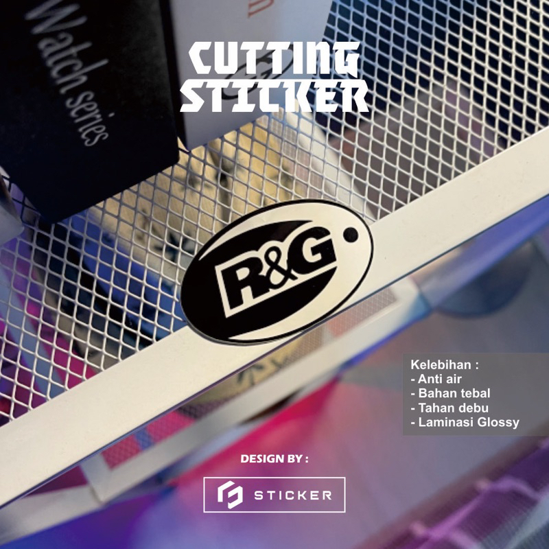 Cutting STICKER R&G | For MOTORCYCLES | Waterproof OUTDOOR | Suitable ...