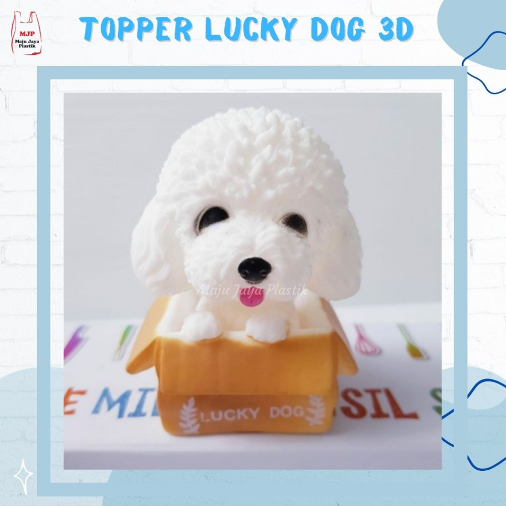Cake Topper Dog puppy Cake Topper (Toys)/Cake Topper Lucky Dog