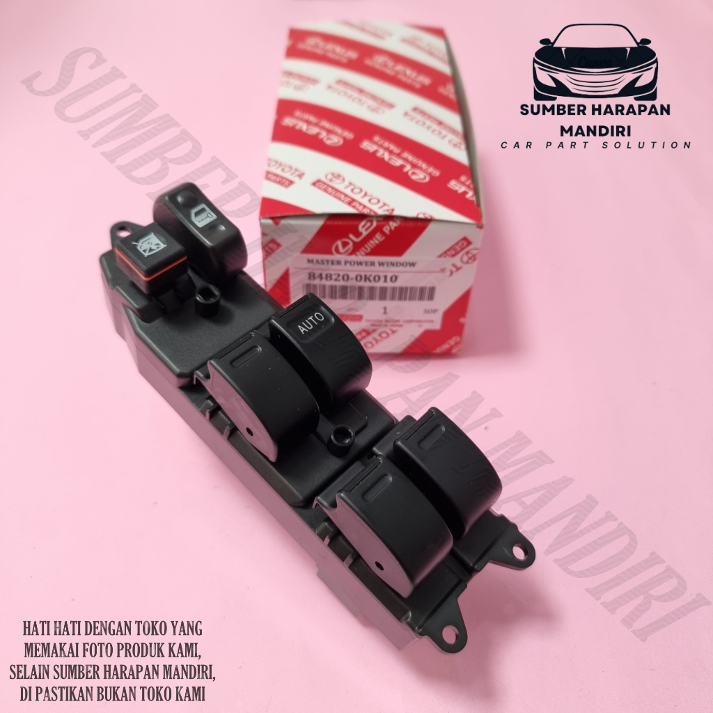 Master Power Window Switch Innova Fortuner Hilux 2004 2005 2006 2007 ...