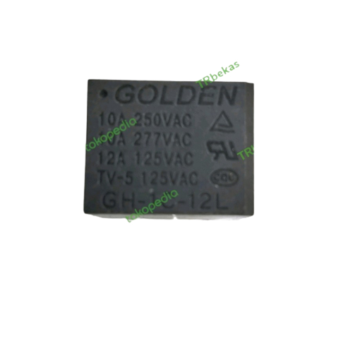 Relay GOLDEN GH-1C-12L Relay 12vdc Contact 10A 250VAC | Shopee Malaysia