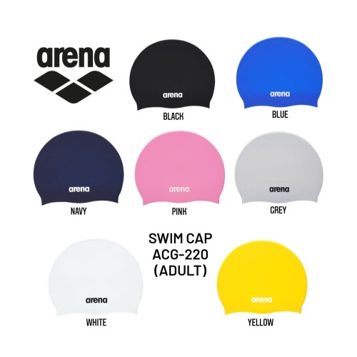Adult Swimming Cap ARENA Original Rubber Latex Silicon Swim Cap