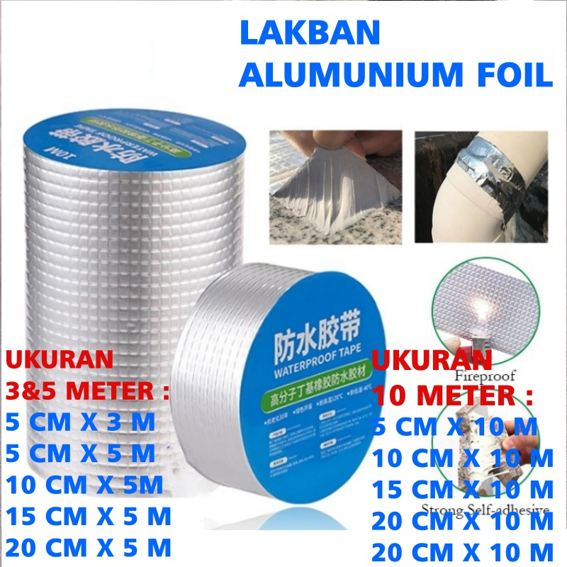 Part2 Aluminum Foil Duct Tape Waterproof Leaking Heat Resistant 3