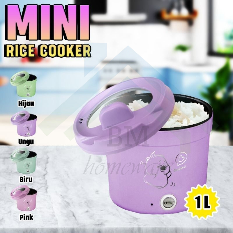 1L Electric Rice Cooker (Purple)