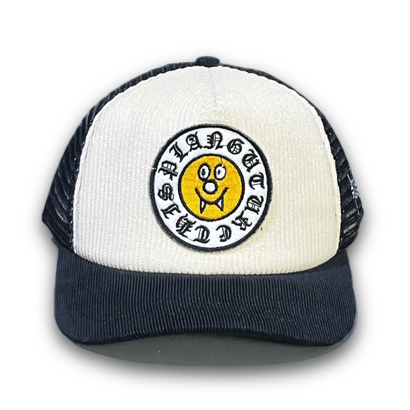 Circle Cream Black Thisplan Logo Net Corduroy Trucker Hat | Shopee Malaysia