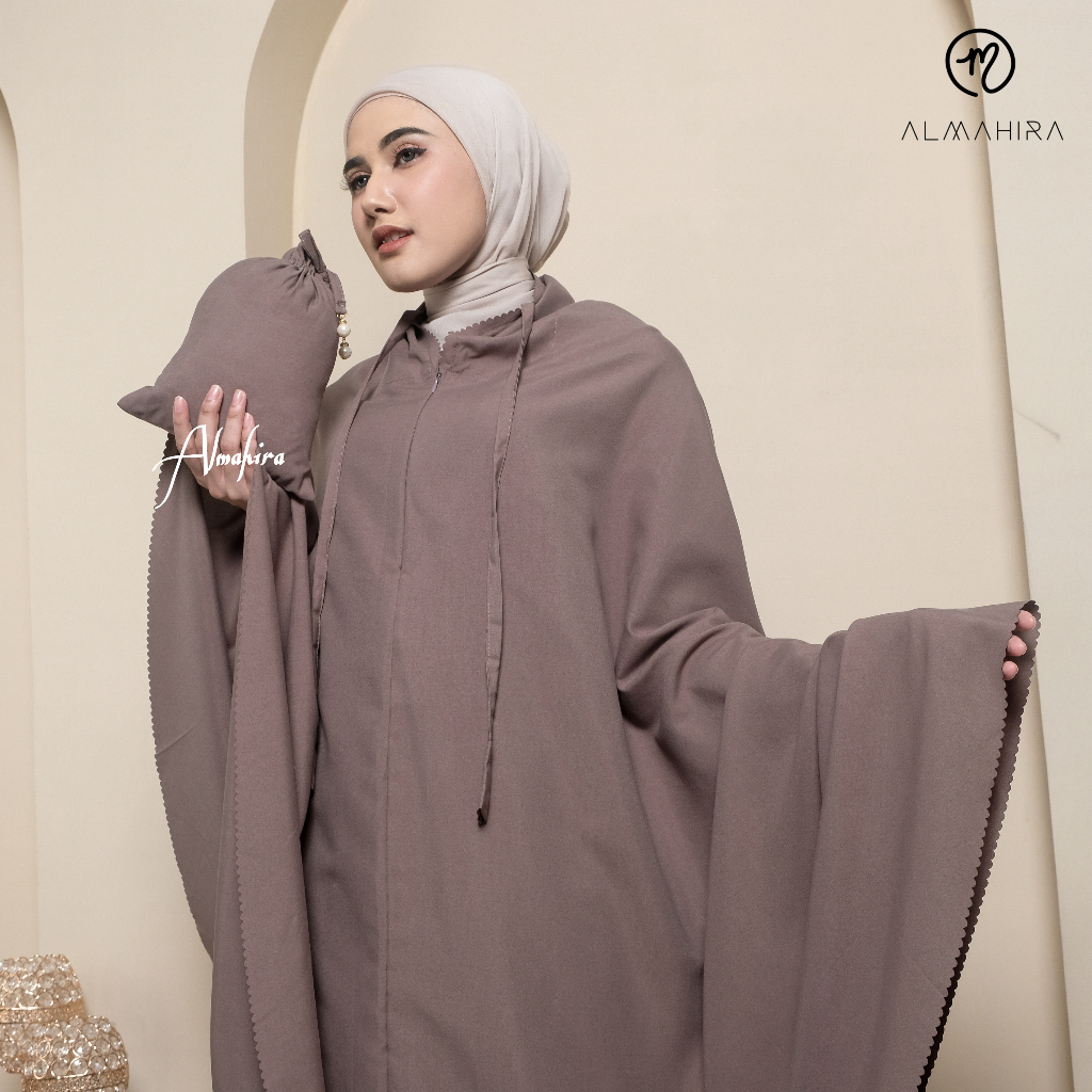ALMAHIRA - SHIMLA Premium 2-in-1 Laser Cut Adult Prayer Robe Mukena ...
