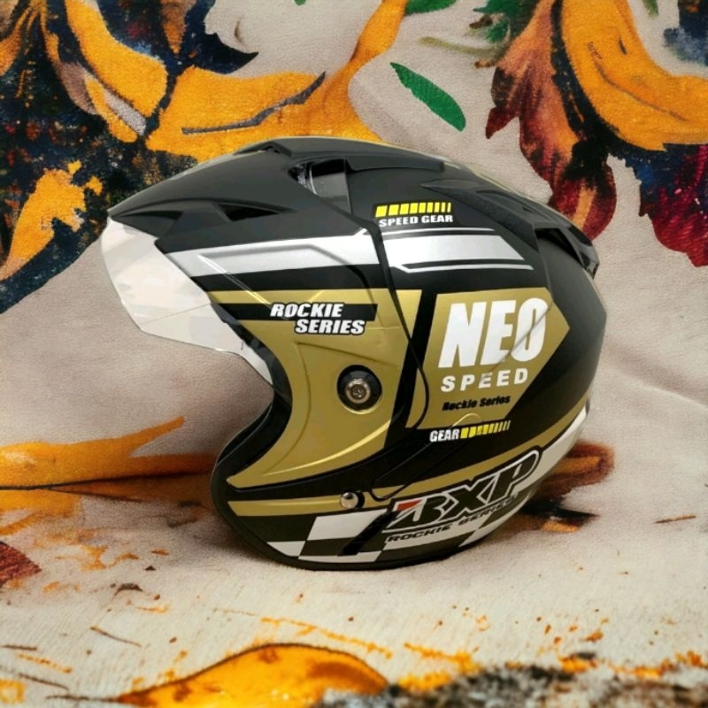 11.11 GL Neo Speed Gold Doff Helmet 1 Glass Helmet Comfortable Soft