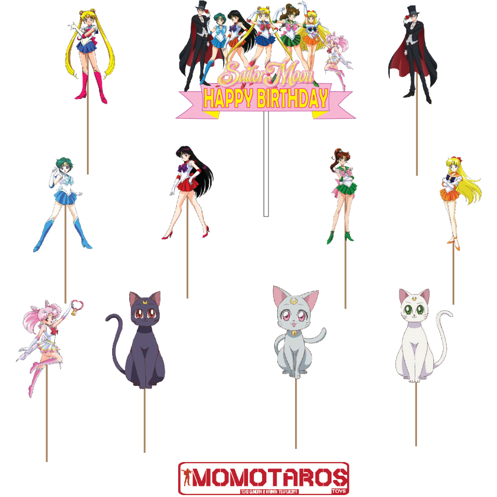 Sailor moon cake Topper Shopee Malaysia Sailor moon cake Topper Shopee Malaysia